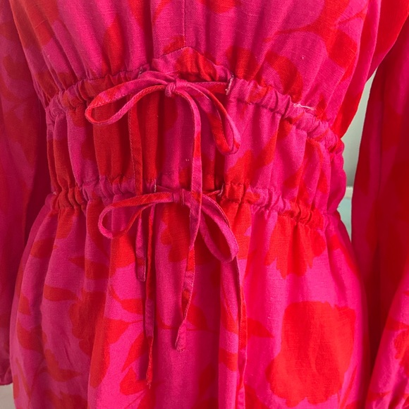 Kate Spade Vibrant Red Long Sleeve Dress - Picture 2 of 4